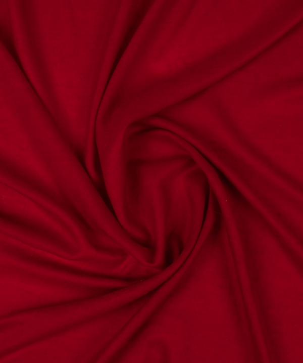 Dark Red Solid Pashmina - Image 4